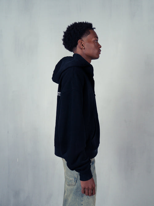 “Washed Black” Zip-up