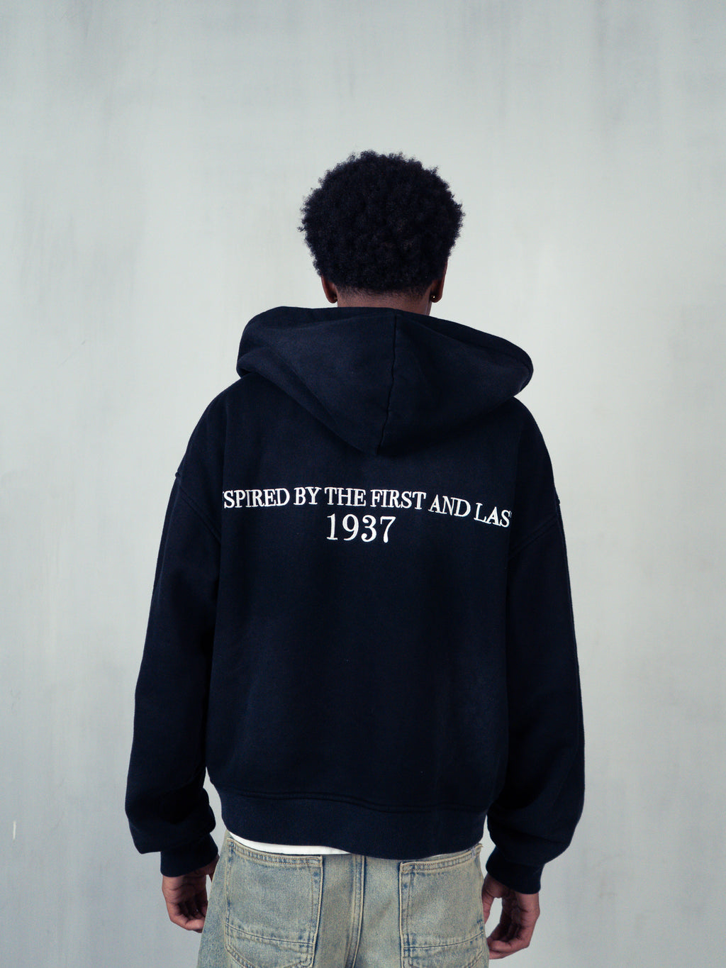 “Washed Black” Zip-up